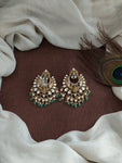 Exquisite Victorian-style  chandbali earings.