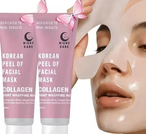 Night Facial Collagen Mask | Peel Off Treatment for Radiant & Smooth Skin